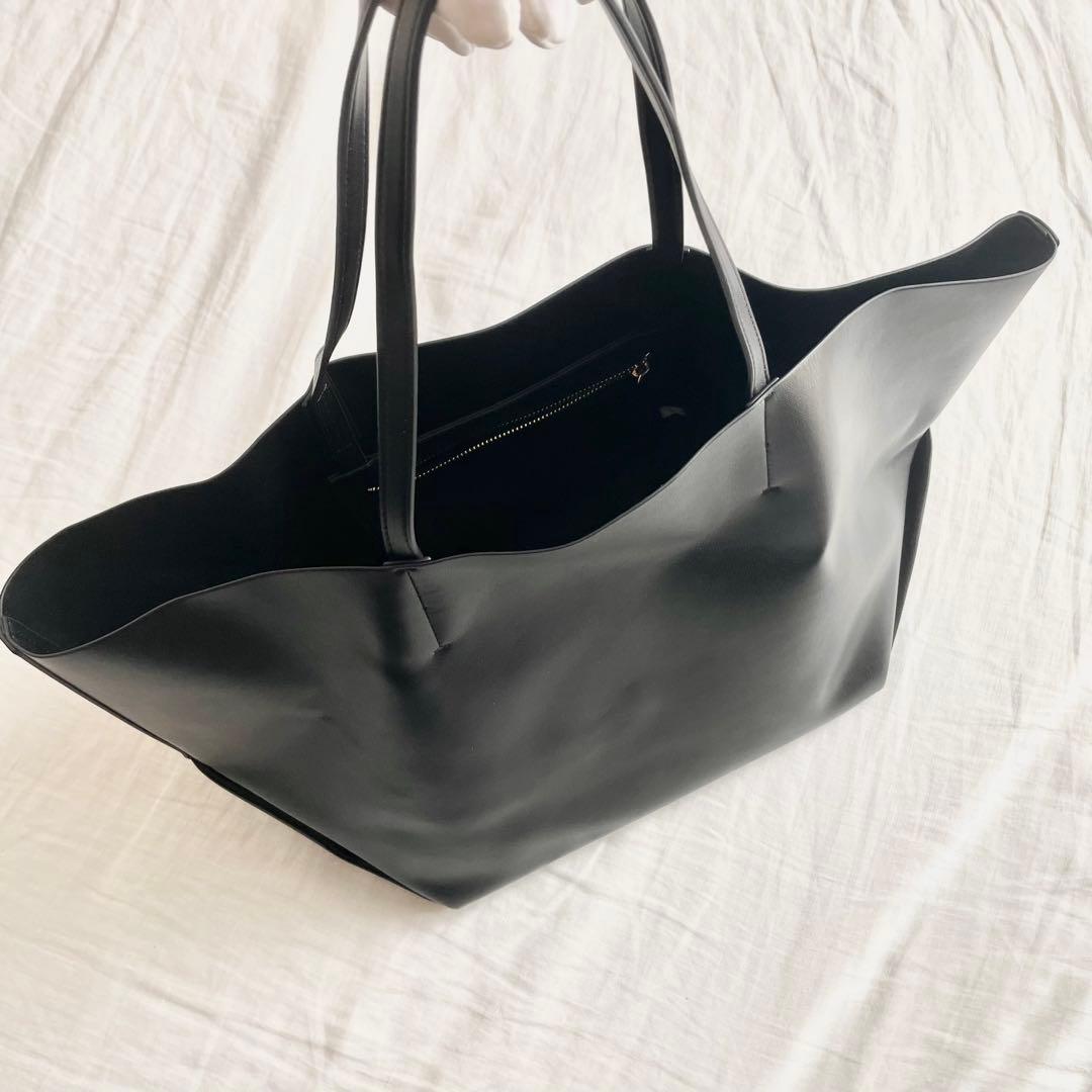 【美品】&MyuQ アンドミューク　TOTE BAG トート　ブラックA4