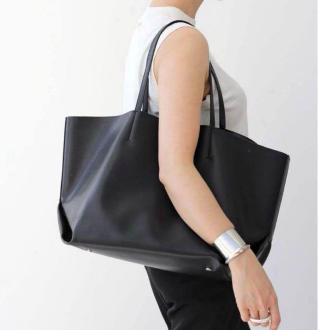 【美品】&MyuQ アンドミューク　TOTE BAG トート　ブラックA4