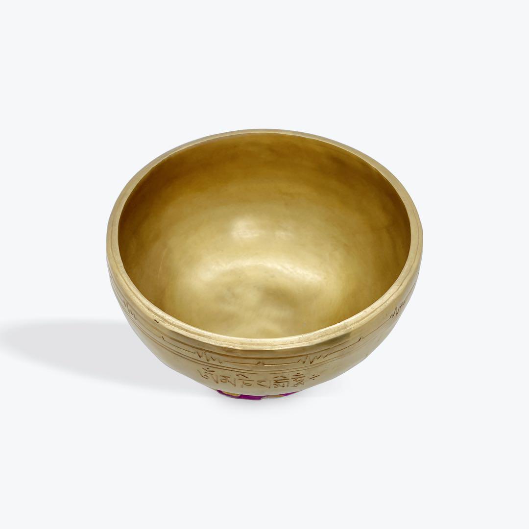 プレミアム フルムーンボウル 17cm A音 スロートチャクラ シンギングボウル