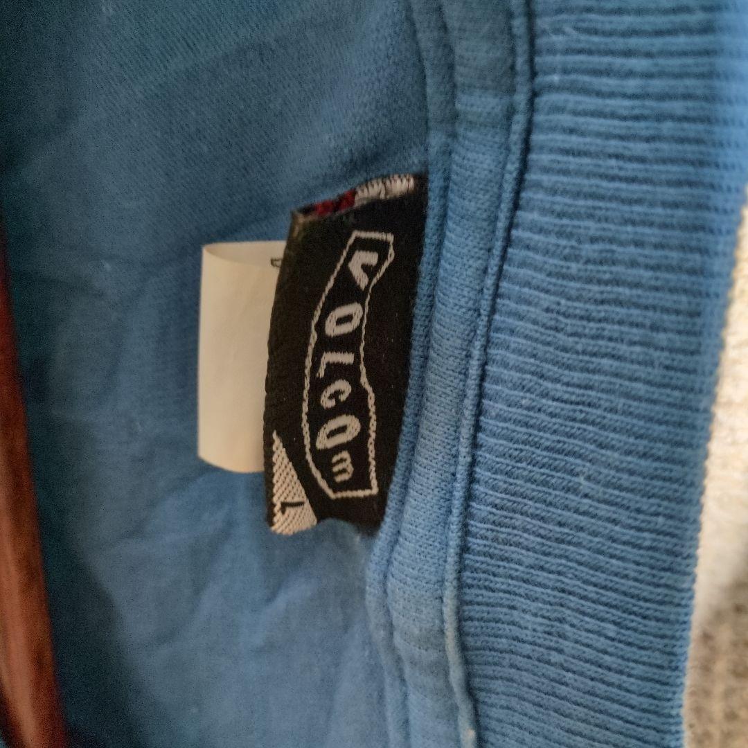 Volcom 青 Tシャツ コットン　ビンテージ　L