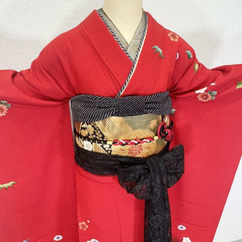 509z33, 411y13, 小物類☆振袖 古典柄 金彩☆美品 成人式 結婚式