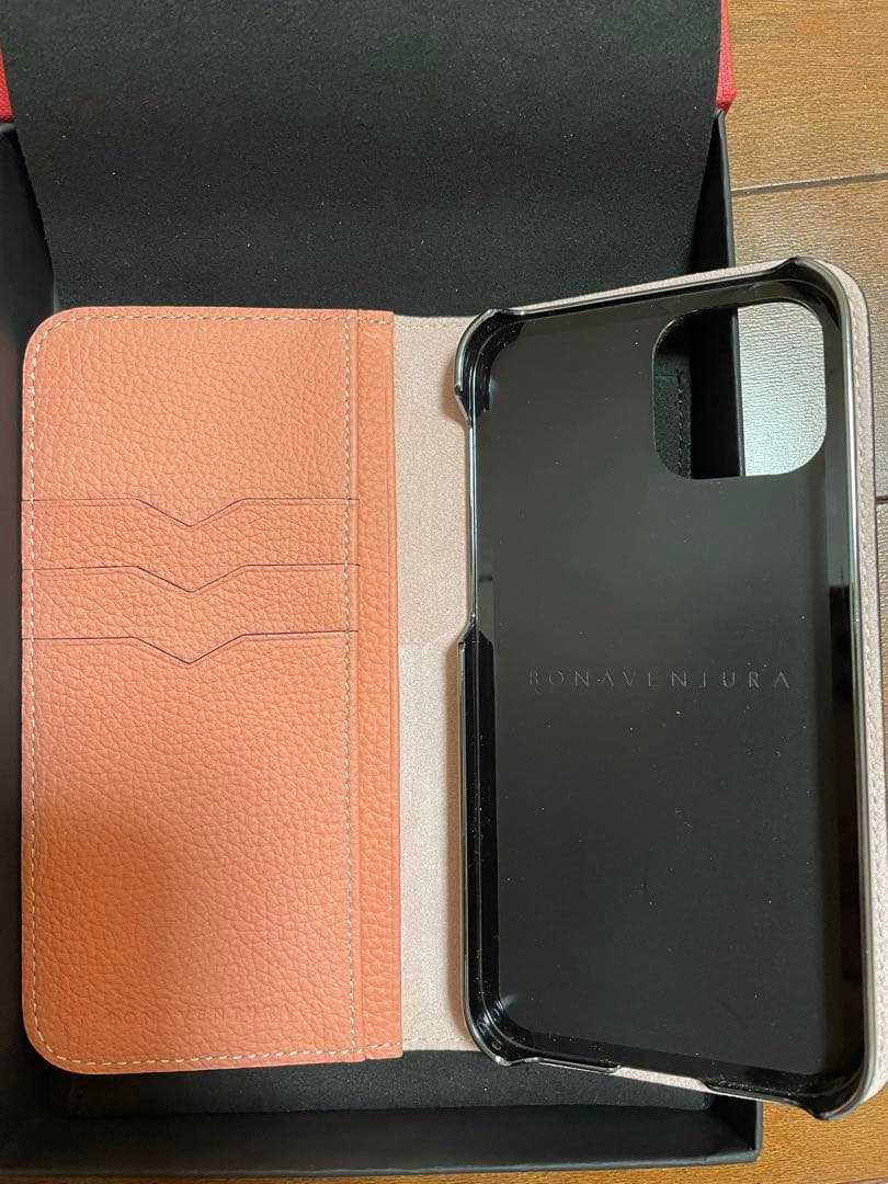 Bonaventura iPhone12/12pro グレージュ×コーラル
