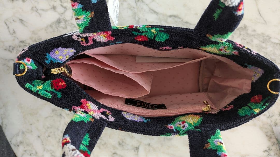 神崎恵FEILER フェイラー♡ファンキーフォーチュン バッグ ネイビー