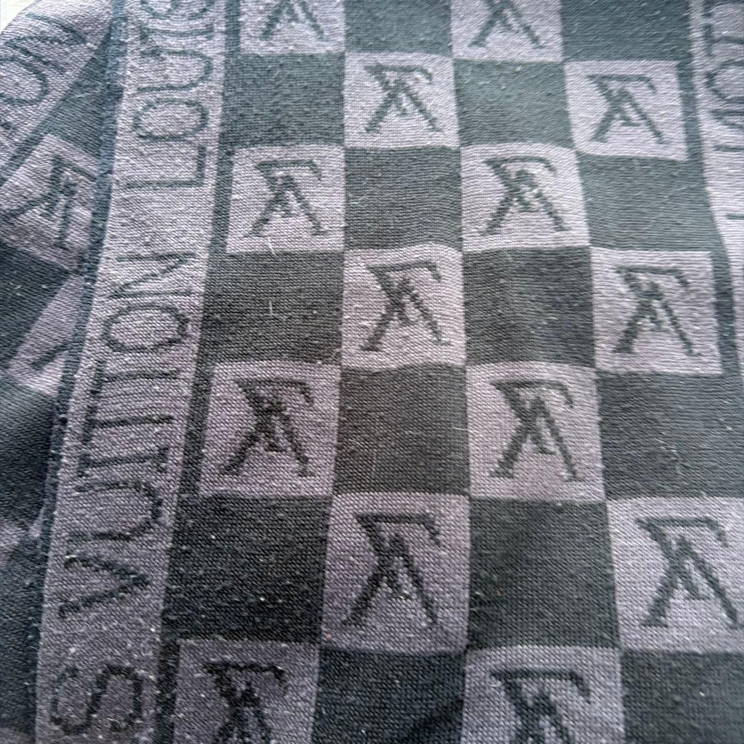 【Louis Vuitton】ロゴ入りマフラー ブラック