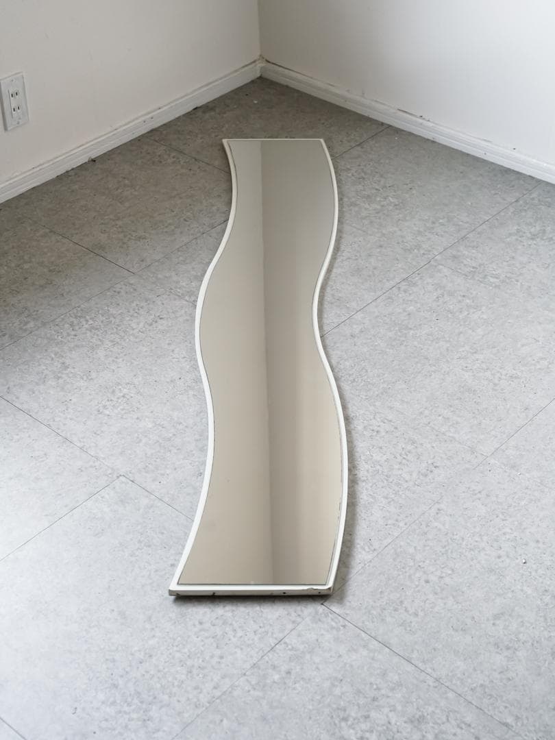 90's vintage ウェーブミラー/鏡 うねうね ポストモダン