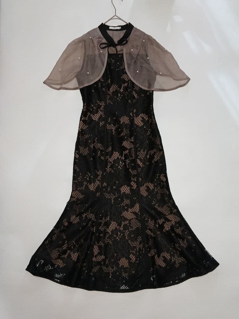 本日限定価格 Leja パール付きボレロ ワンピース ドレス 結婚式 お呼ばれ