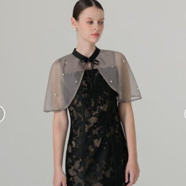 本日限定価格 Leja パール付きボレロ ワンピース ドレス 結婚式 お呼ばれ