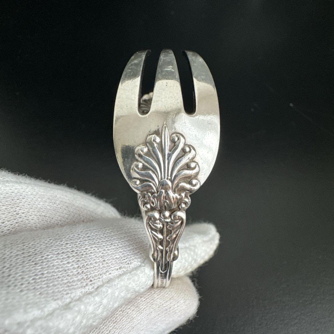 一点物　オールド　ティファニー ブレス　フォークバングル　シルバー　y2k