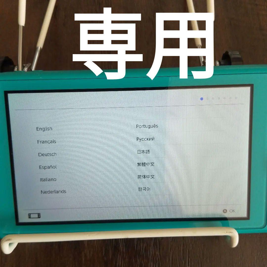 専用　スイッチライト「ターコイズ」　ジャンク品