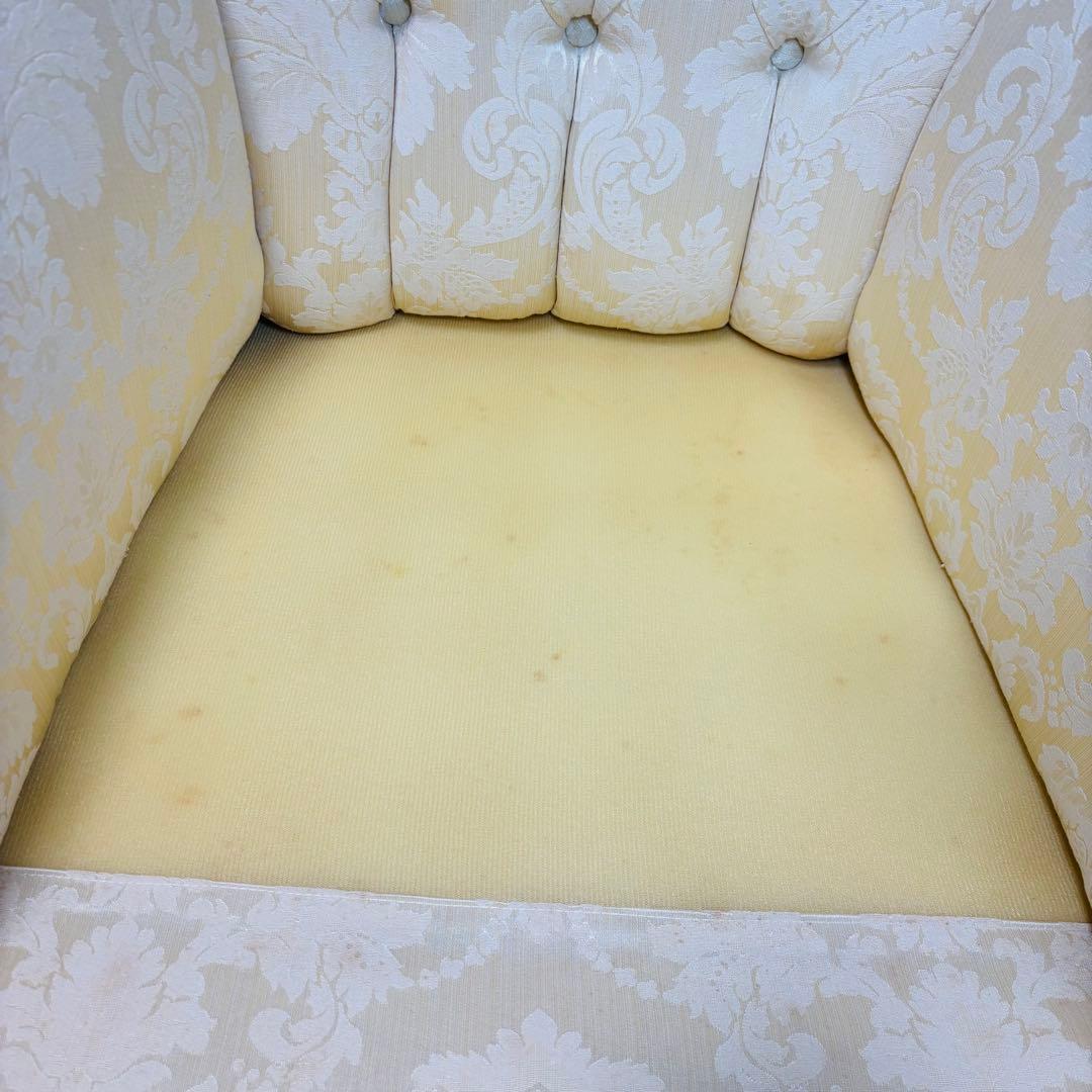 エクセレンテ　イタリア製　アームチェア　1人掛けソファ　ハイバック　猫足　ロココ