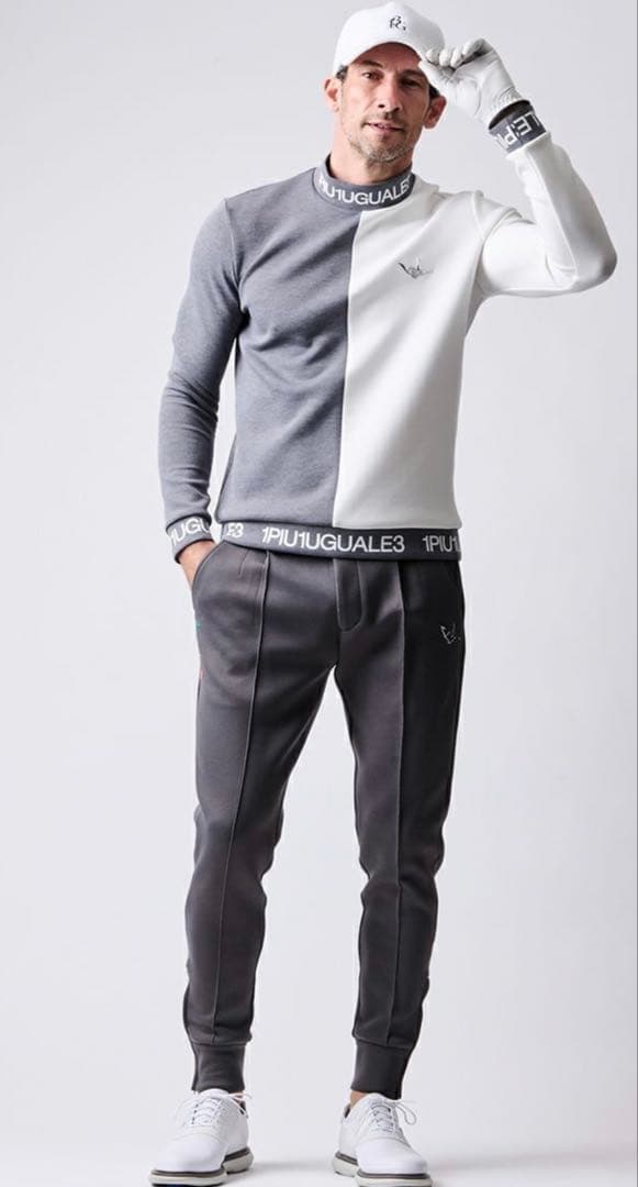 1PIU1UGUALE3 ADP GOLF ZIP SLACKS［GRAY］