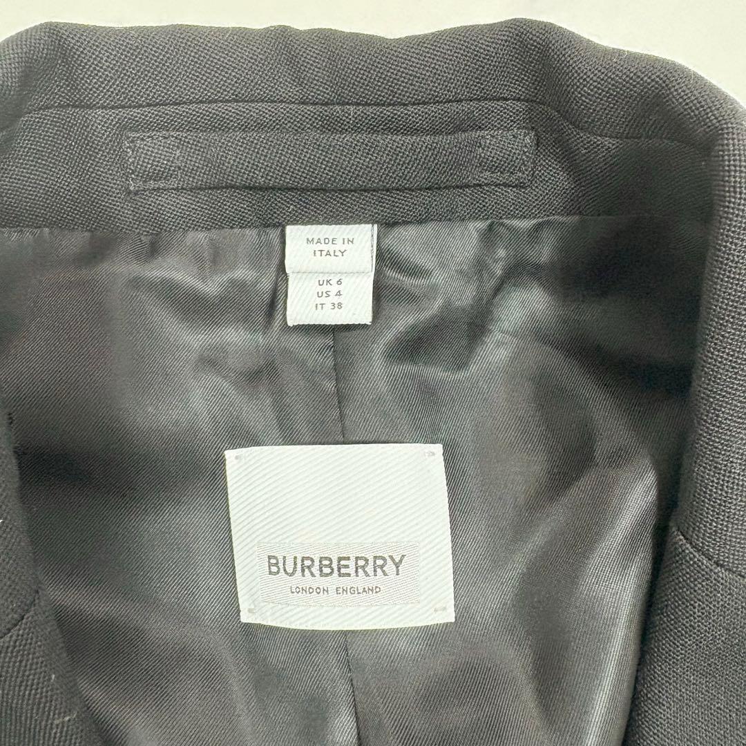 極美品 現行タグ BURBERRY ウール ショートスリーブ ケープ ジャケット
