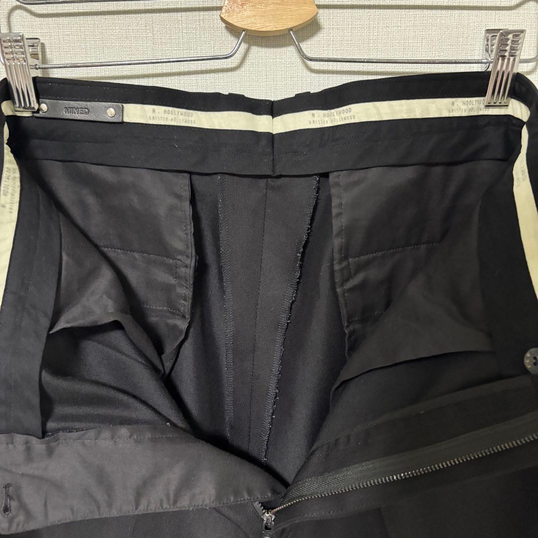N.HOOLYWOOD × MINEDENIM フレアスラックス 38 黒