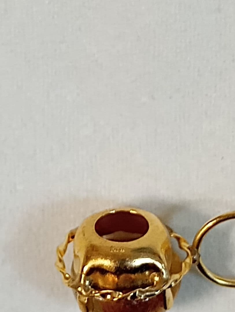 週末限定値下げK18 ルチルクォーツ キャッツアイ　1カラット　ペンダントトップ