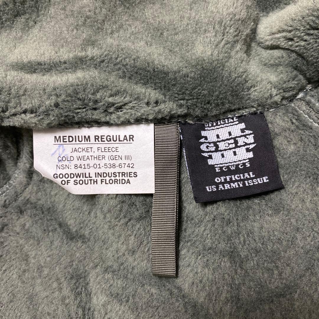 米軍実物 ECWCS Gen3 レベル3 フリースジャケット M #27