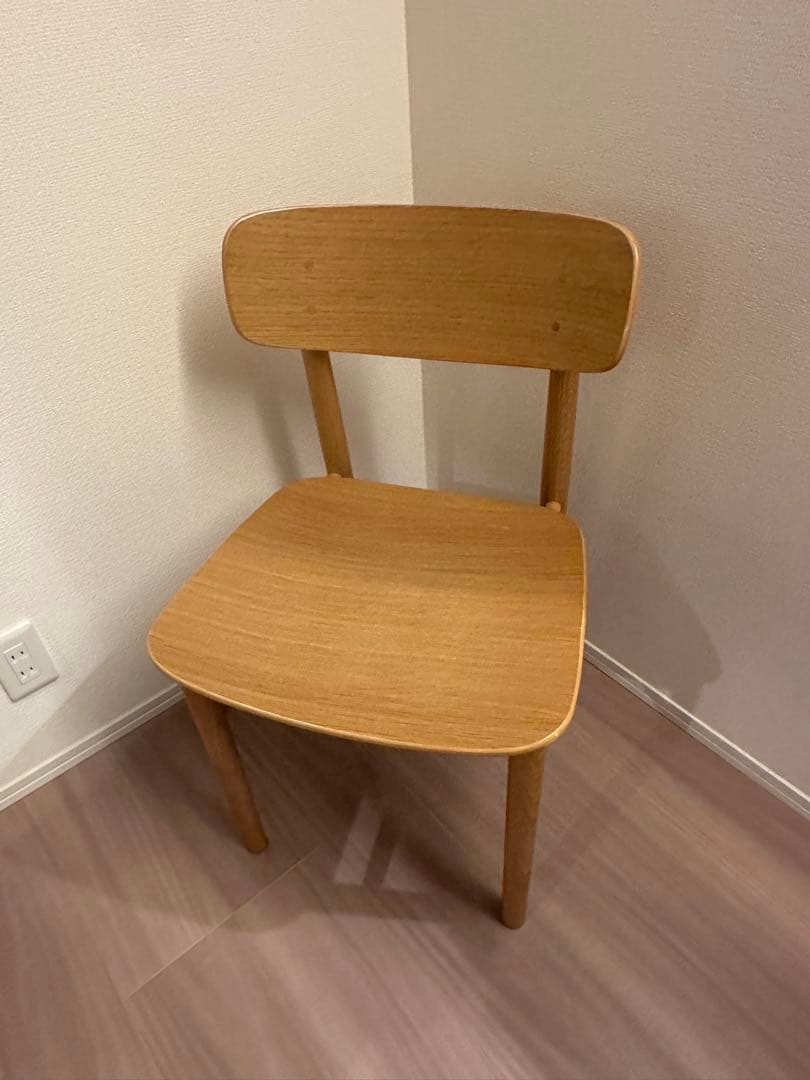 無印良品 MUJI ラウンドチェア　オーク材 椅子　イス　ダイニング　①