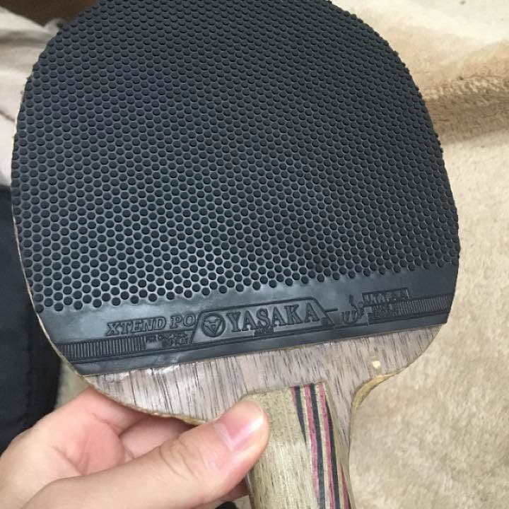 卓球ラケット両面ラバー付き