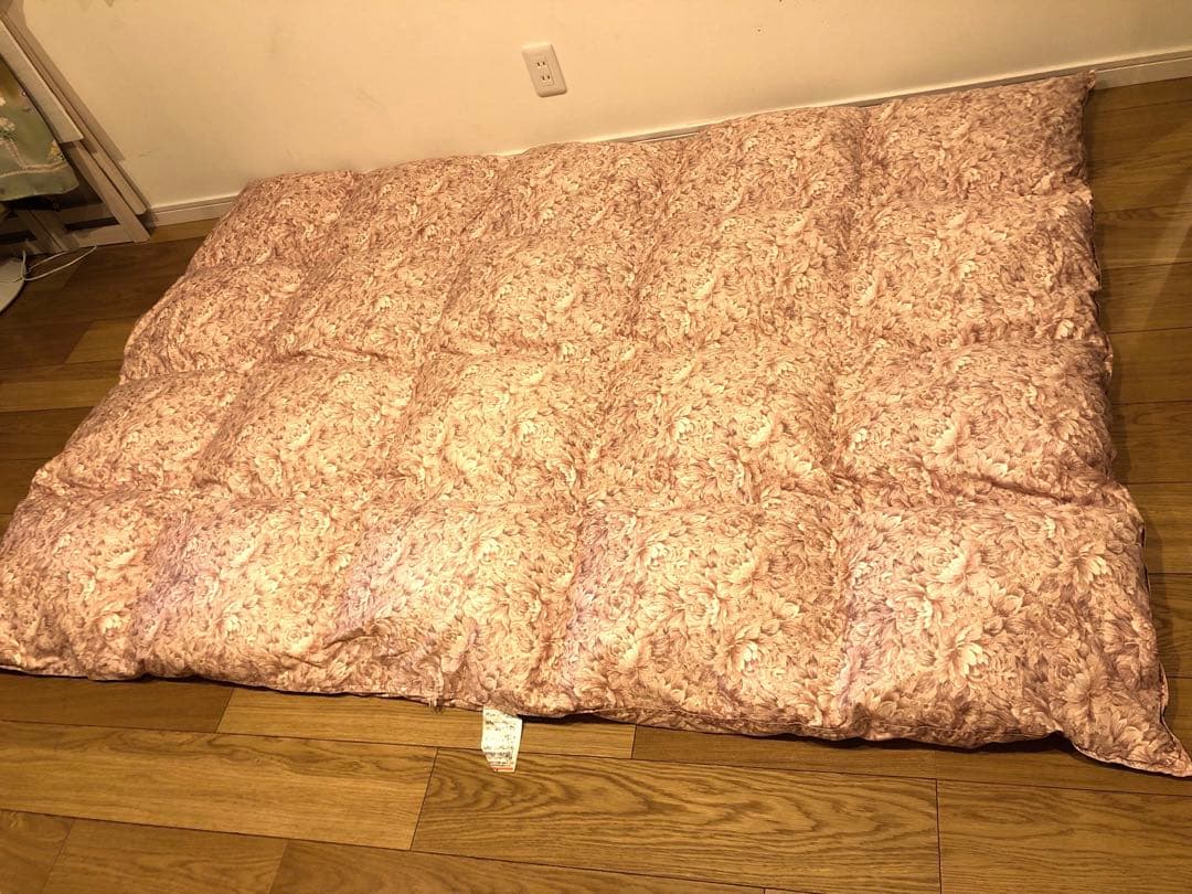 フィンランド産グースダウン　95% フェザー5% 超長綿100% 1.3k