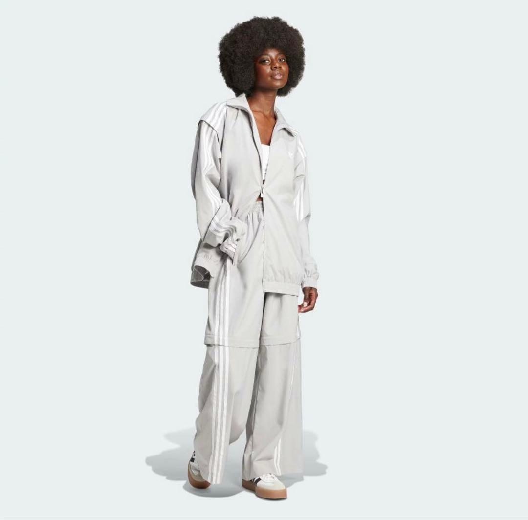 adidasAdileniumオーバーサイズジップオフトラックパンツMアディダス