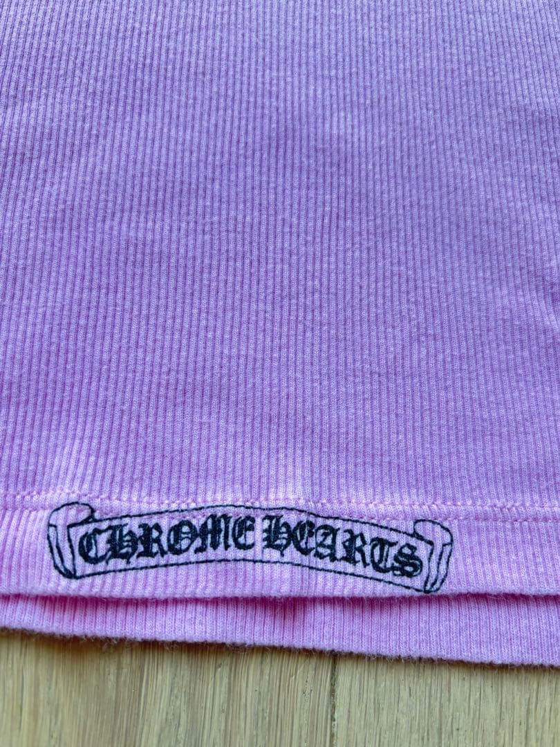 【希少】クロムハーツ タンクトップ ピンク Mサイズ CHプラス