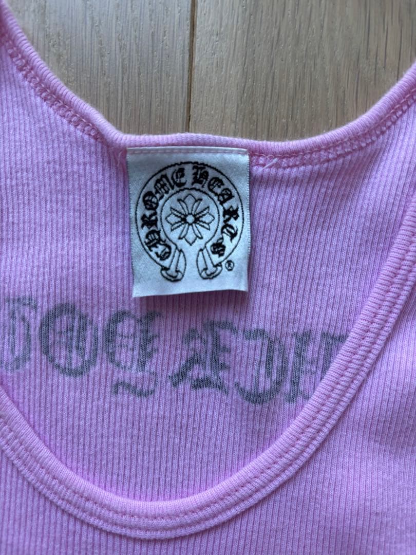 【希少】クロムハーツ タンクトップ ピンク Mサイズ CHプラス