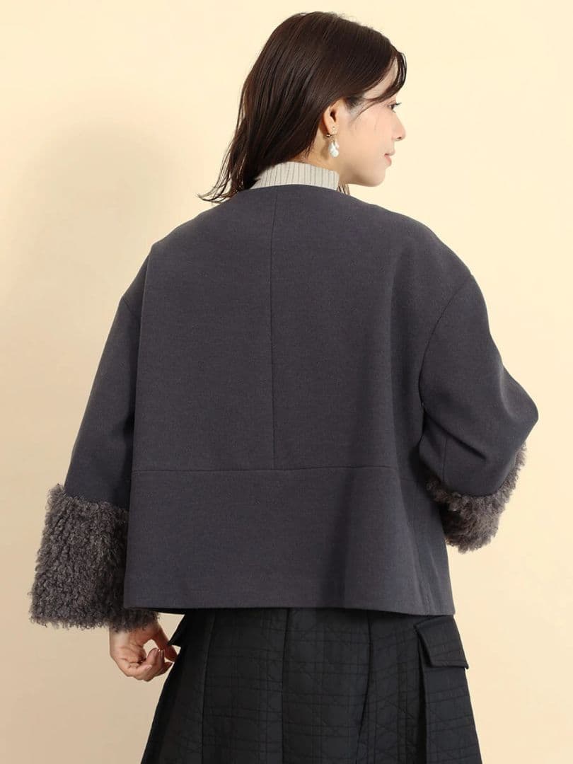 ヤマダヤ スコットクラブ FENNEL ボアカフスノーカラーコート