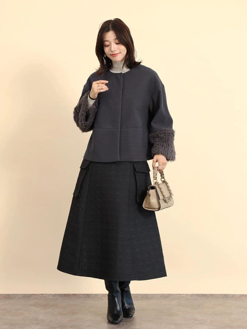 ヤマダヤ スコットクラブ FENNEL ボアカフスノーカラーコート