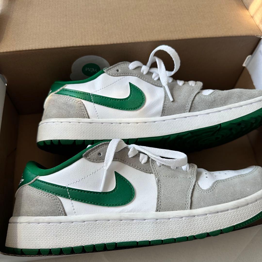 Nike Air Jordan 1 Low Golf ホワイト/グレー/グリーン