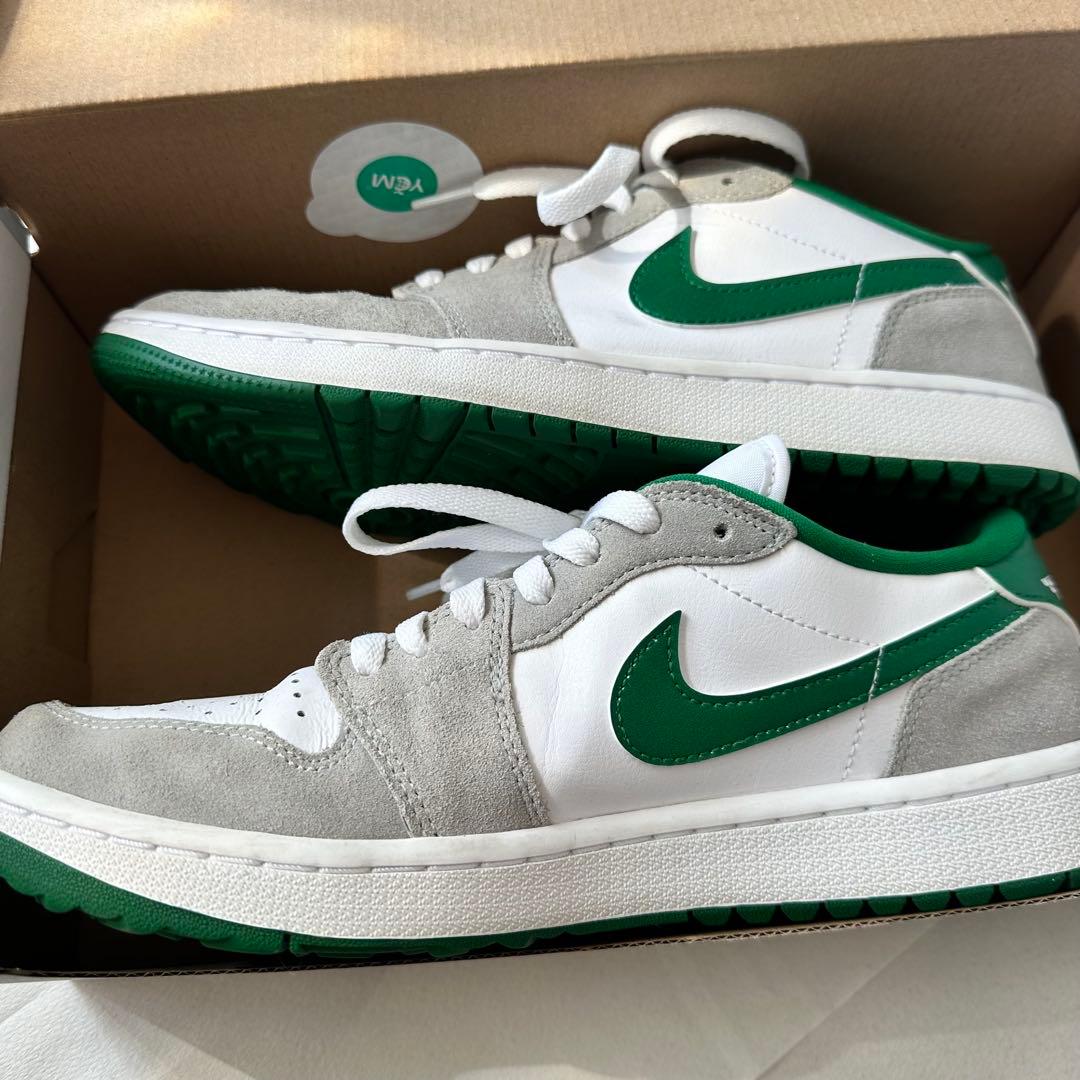 Nike Air Jordan 1 Low Golf ホワイト/グレー/グリーン