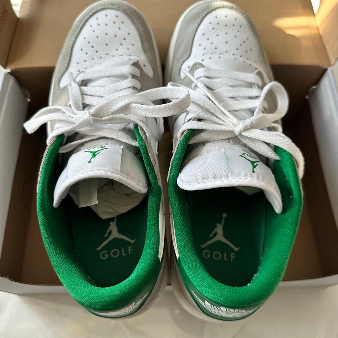Nike Air Jordan 1 Low Golf ホワイト/グレー/グリーン