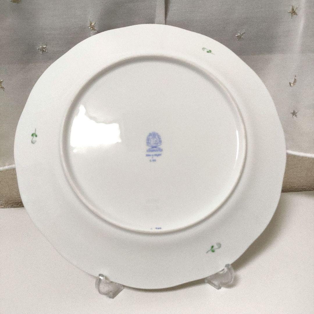 ヘレンド　アポニーグリーン　ディナープレート　25センチ　2枚セット