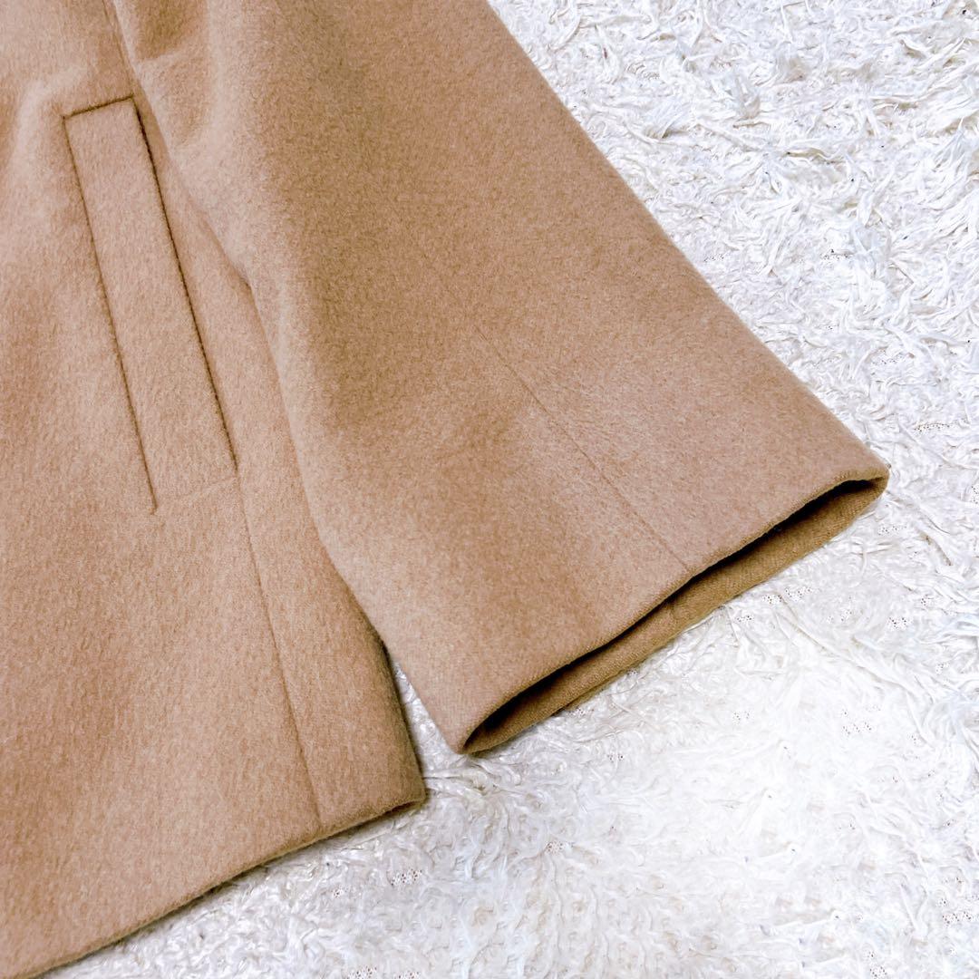 美品 マックスマーラ 白タグ キャメル100% ダブルジャケット　44サイズ