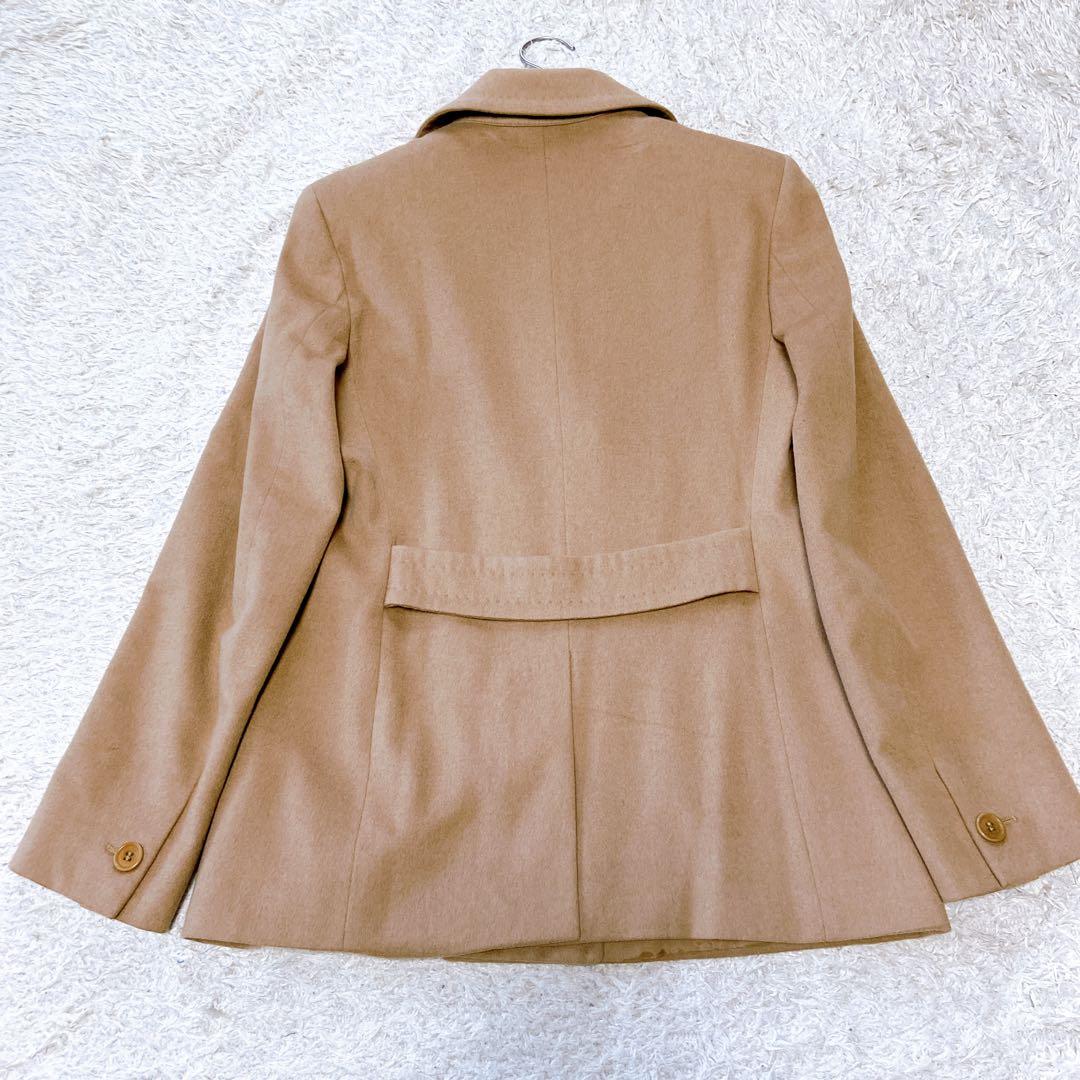 美品 マックスマーラ 白タグ キャメル100% ダブルジャケット　44サイズ