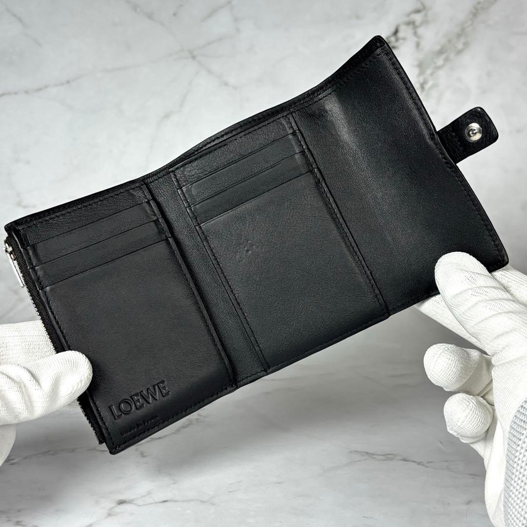 美品✨️LOEWE ロエベ 三つ折り財布 バーティカルウォレット 財布