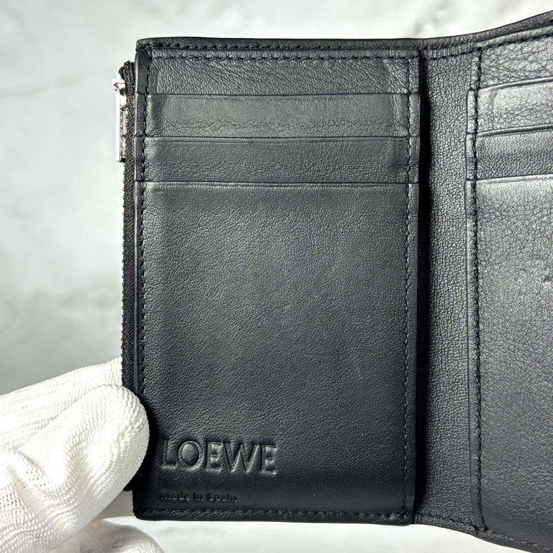 美品✨️LOEWE ロエベ 三つ折り財布 バーティカルウォレット 財布