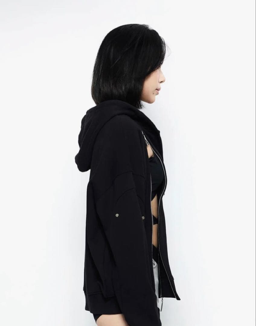 最安値　THEREDTHREAD w zip hoodie long　パーカー