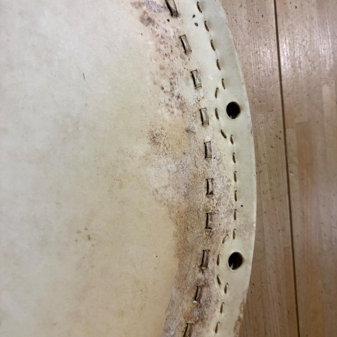 ひ*み様 桶胴太鼓 革 約2尺1寸(直径63.5cm)15穴