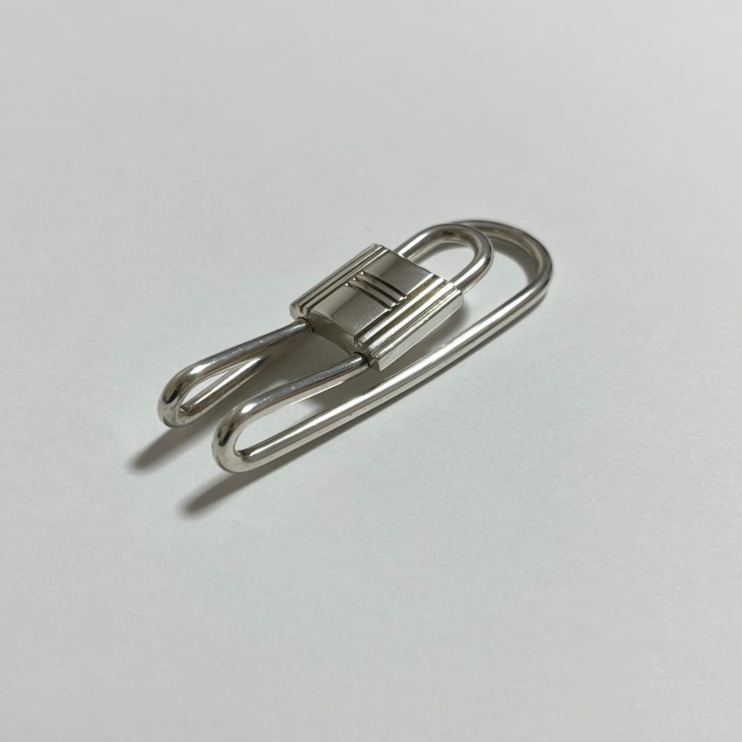 HERMES エルメス　カデナ　マネークリップ　シルバー　925