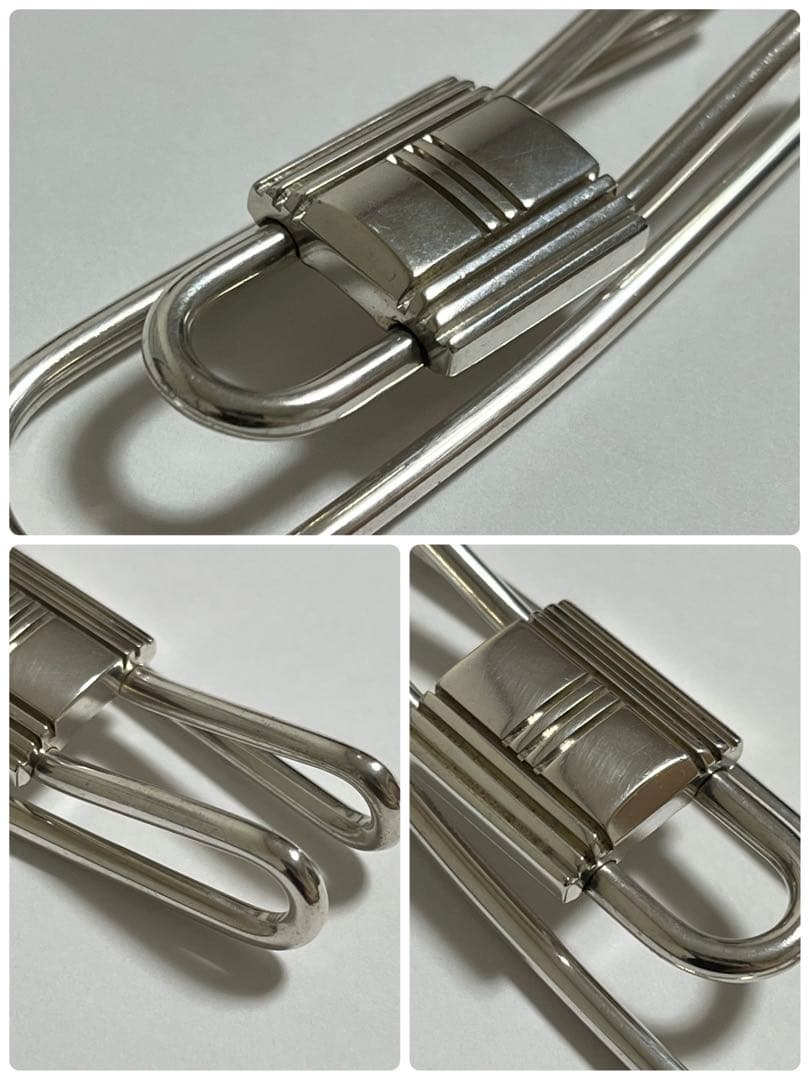 HERMES エルメス　カデナ　マネークリップ　シルバー　925