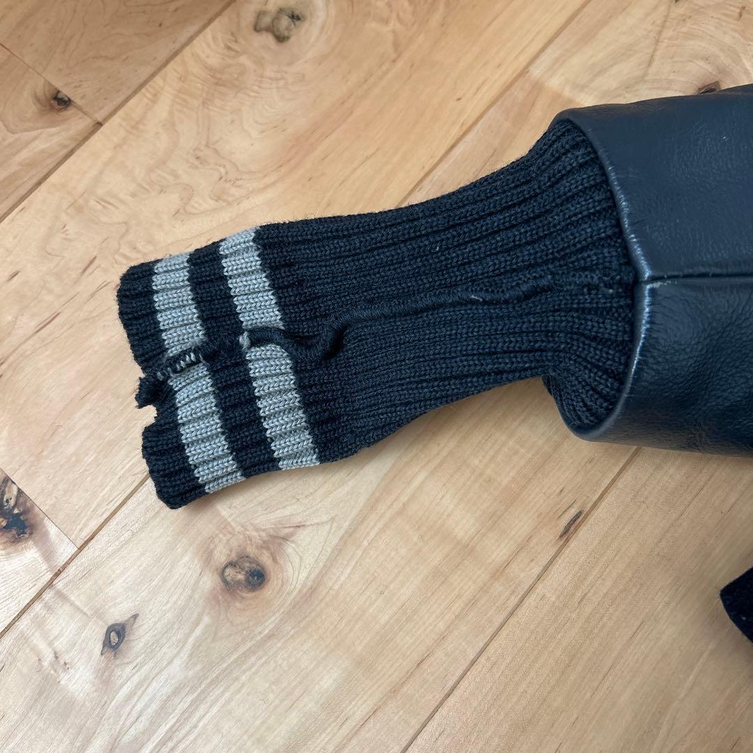 SKOOKUM ビームス　レザー スタジャン36 スクーカム ネイビー