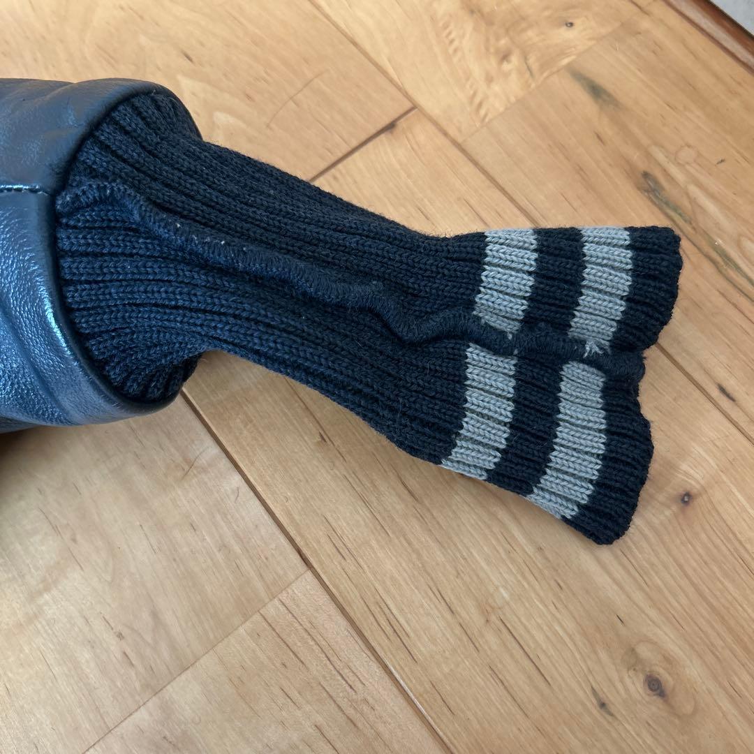 SKOOKUM ビームス　レザー スタジャン36 スクーカム ネイビー