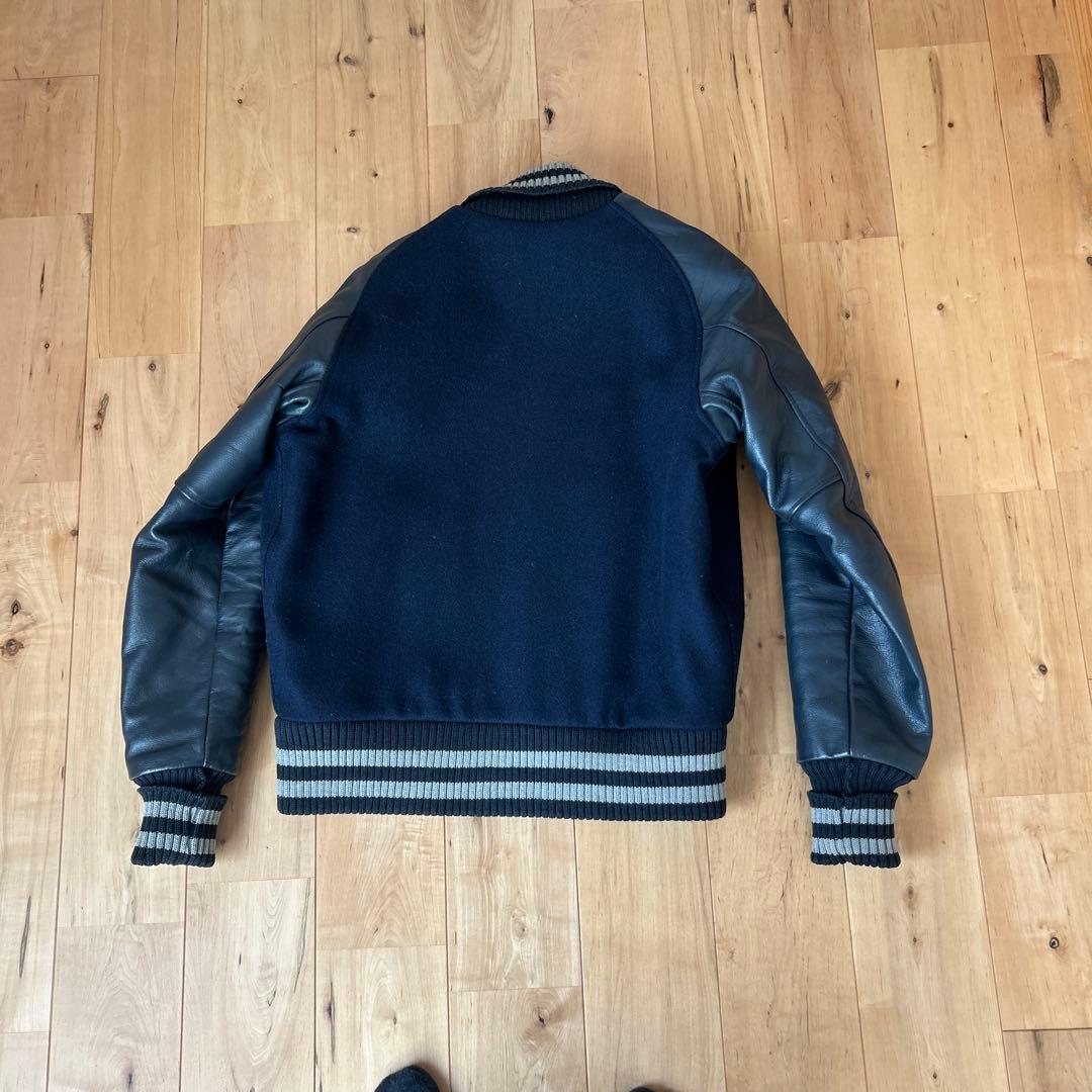 SKOOKUM ビームス　レザー スタジャン36 スクーカム ネイビー