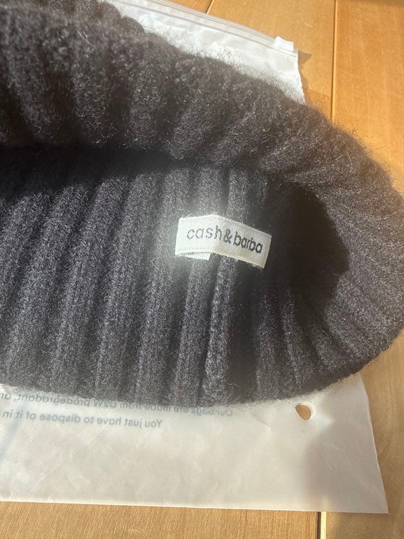 cash&barba Cash Baby Beanie ニット帽　ニットキャップ