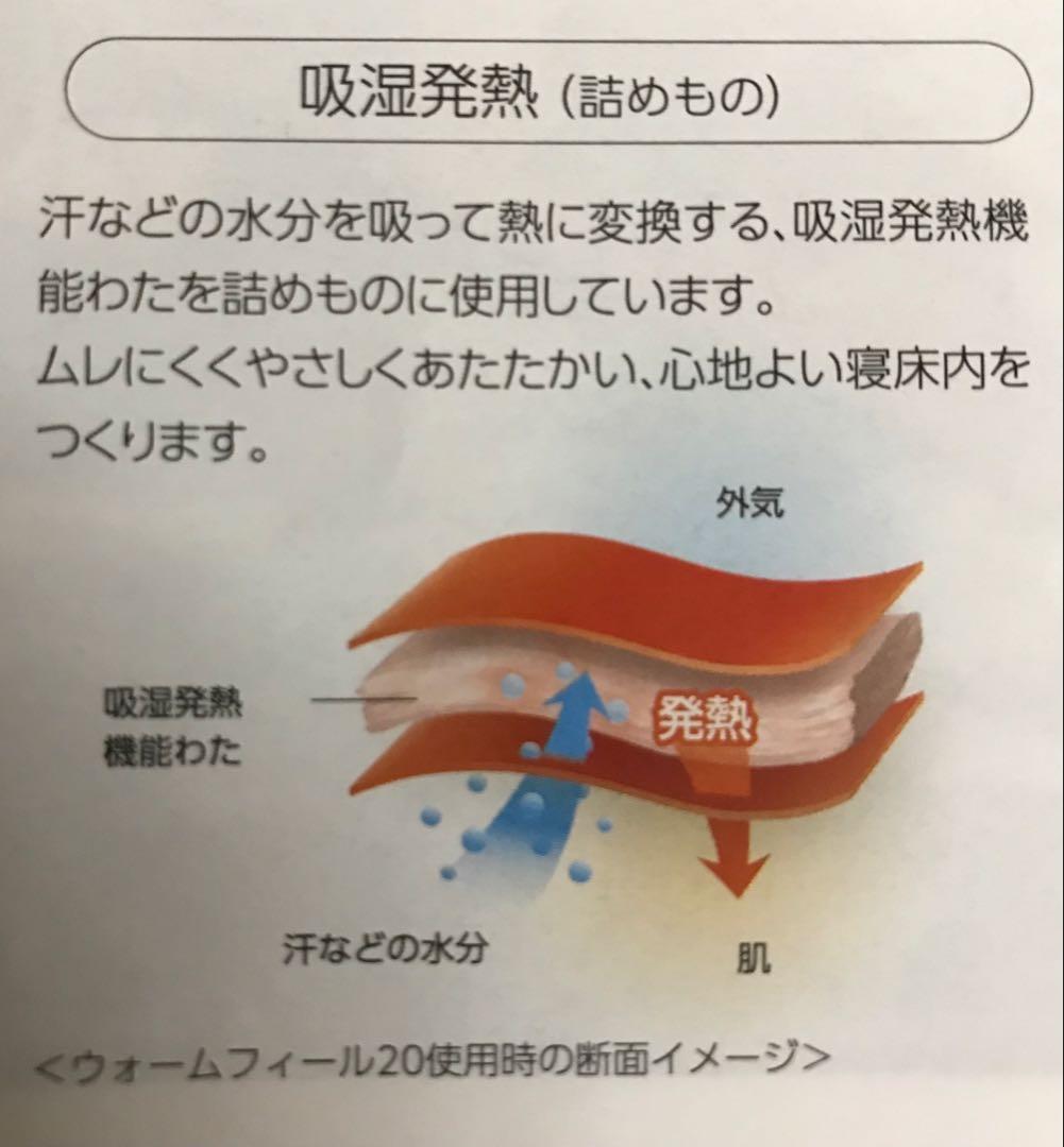 新品 西川『ウォームフィール20プレミアム』　ラスト1枚限り！