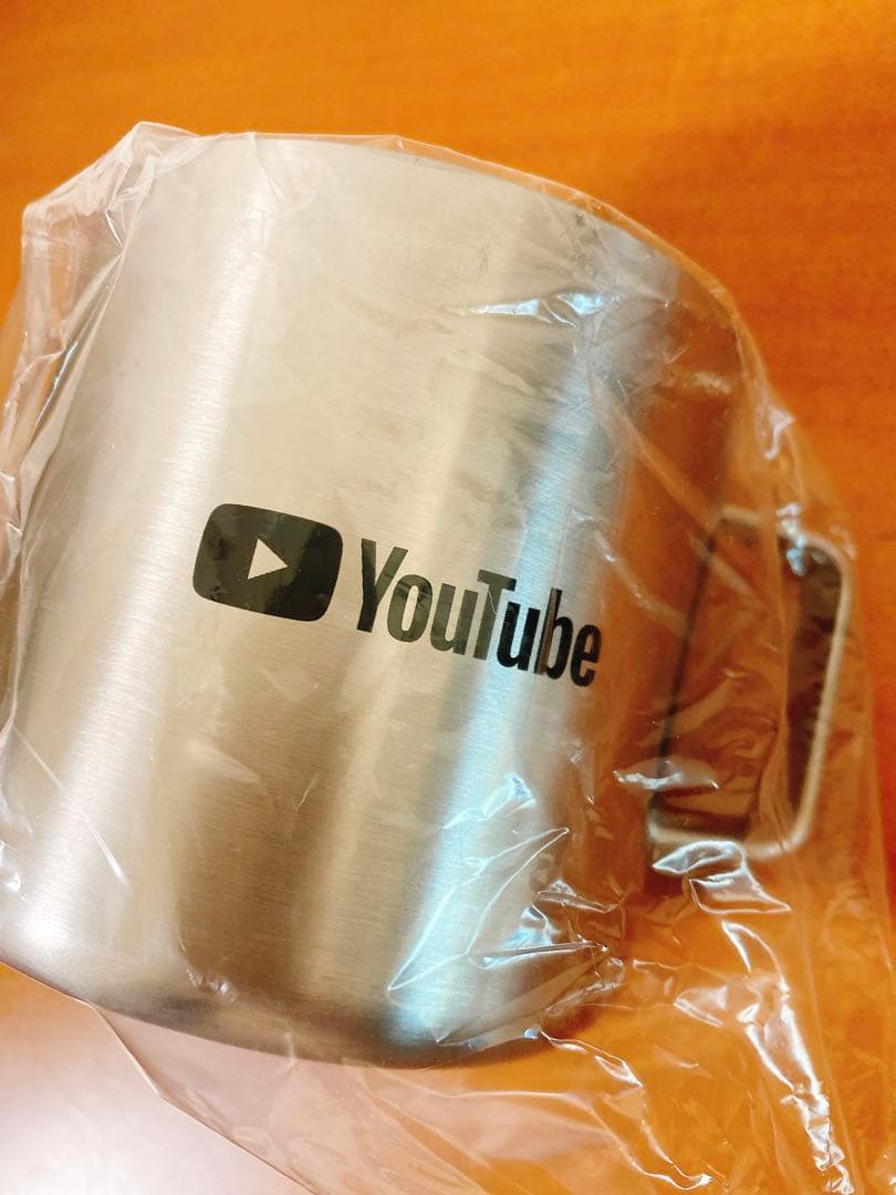 激レア非売品★新品未使用★YouTubeロゴ入り【サーモステンレスマグ】シルバー