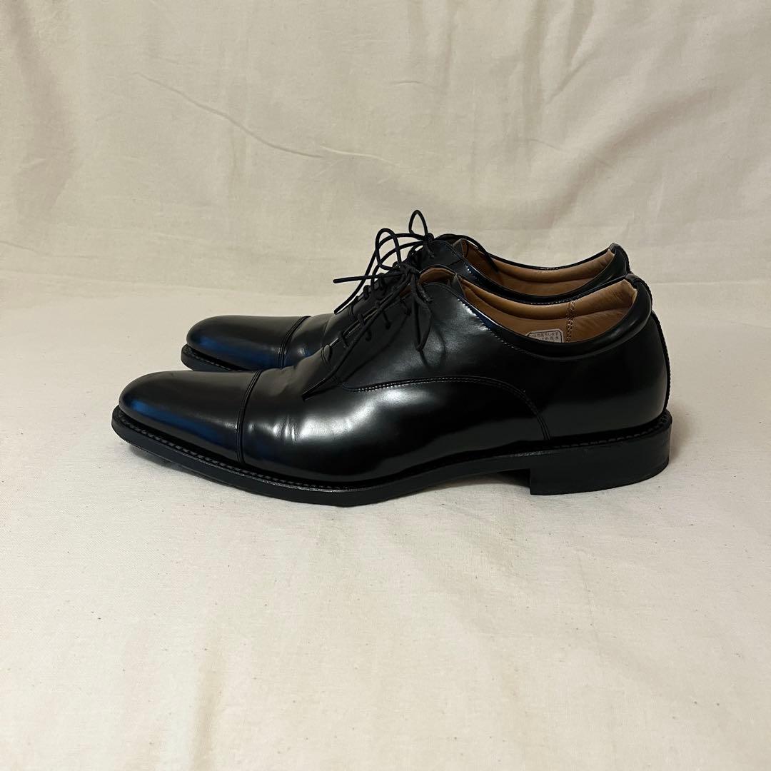 【着用感の少ない美品★人気定番】リーガル革靴★ストレートチップ黒ビジネスブラック