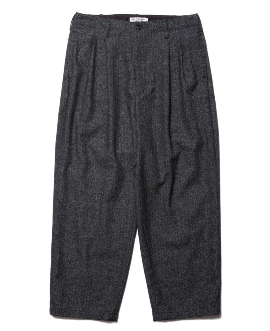 パンツ COOTIE / MELANGE WOOL 2 TUCK TROUSERS