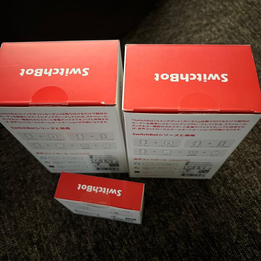 switch bot カーテン　自動開閉　両開き用　ボタン付き　新品