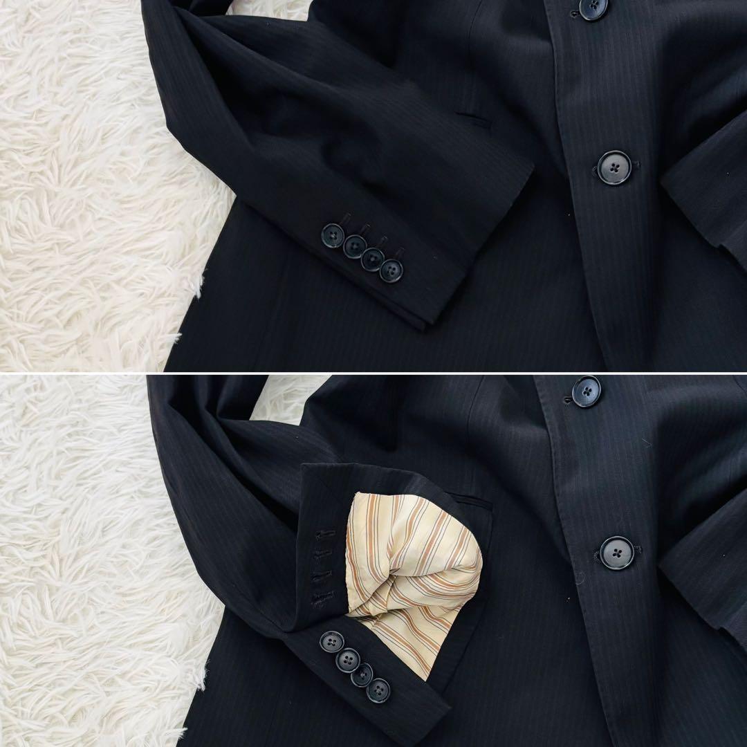 極美品✨ボリオリ×ロロピアーナ　テーラードジャケット46 本切羽ブラック