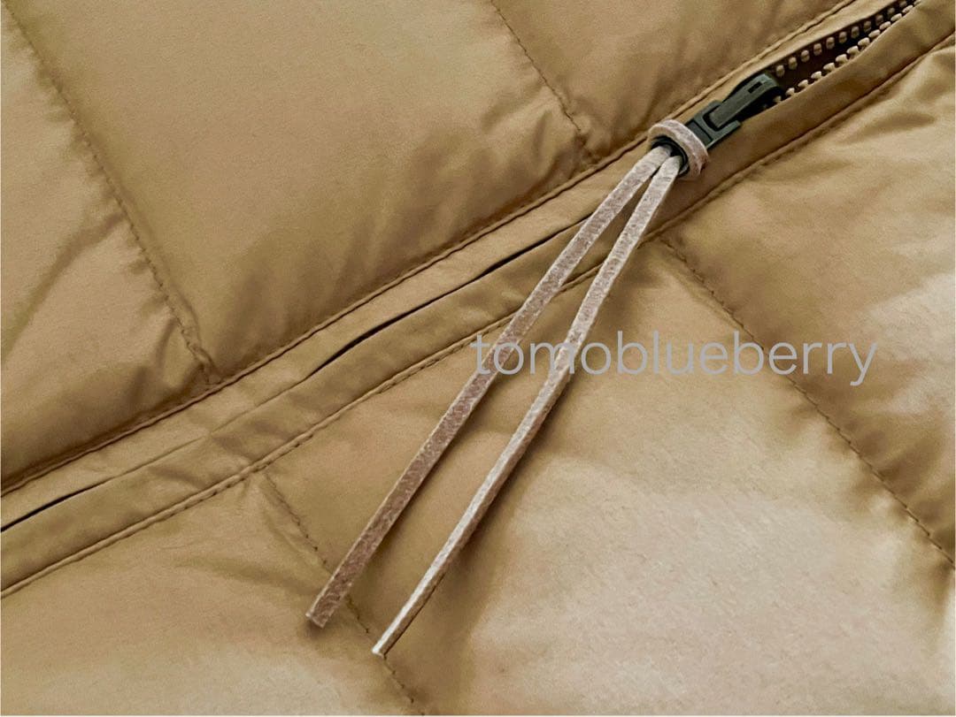 極美品★AIGLEエーグル★ラクーンファーフードダウンベストS＊アウトドア